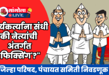 सांगोल्यात जिल्हा परिषद, पंचायत समितीसाठी नेत्यांची ‘फिक्सिंग’ की कार्यकर्त्यांना संधी?