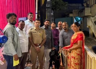 नृसिंह तरुण गणेश मंडळाचे सामाजिक उपक्रम कौतुकास्पद- उपविभागीय पोलिस अधिकारी डॉ.बसवराज शिवपुजे