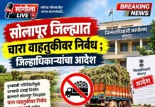 सोलापूर जिल्ह्यात चारा वाहतुकीवर निर्बंध; जिल्हाधिकाऱ्यांचा आदेश